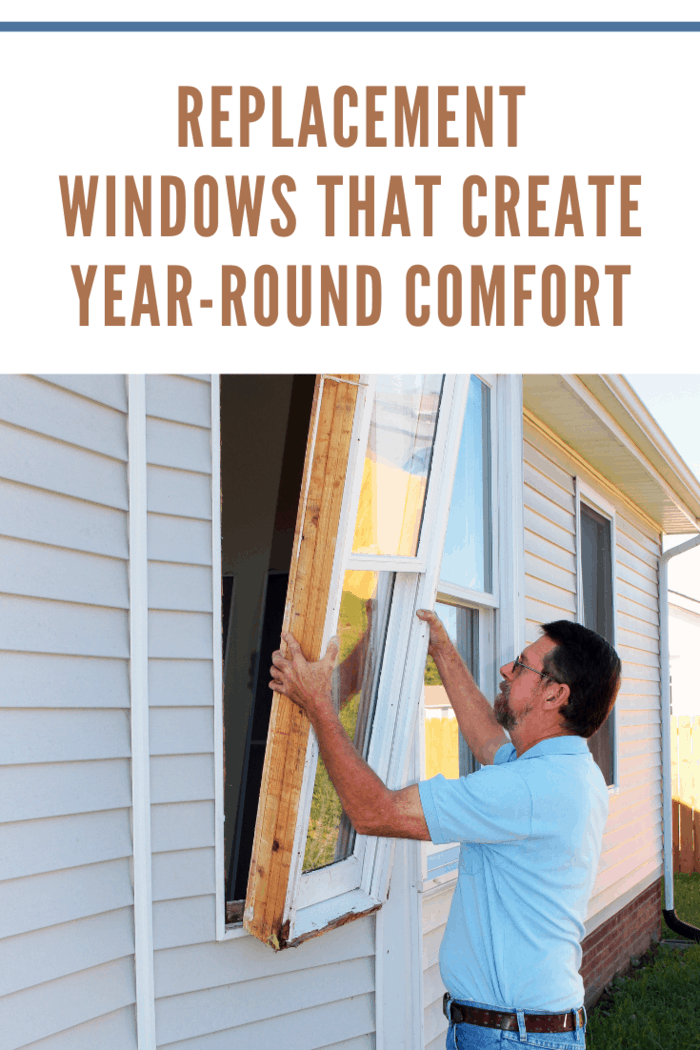 Windows in older home have wood frames, the wood is rotting, new vinyl e-glass windows will be installed