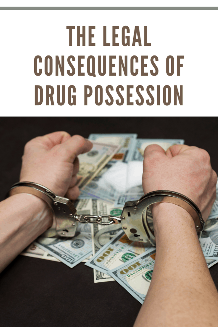 Man in handcuffs with money and drugs on dark background. The concept of punishment for possession, distribution and use of drugs. Concept legal consequences of drug possession.