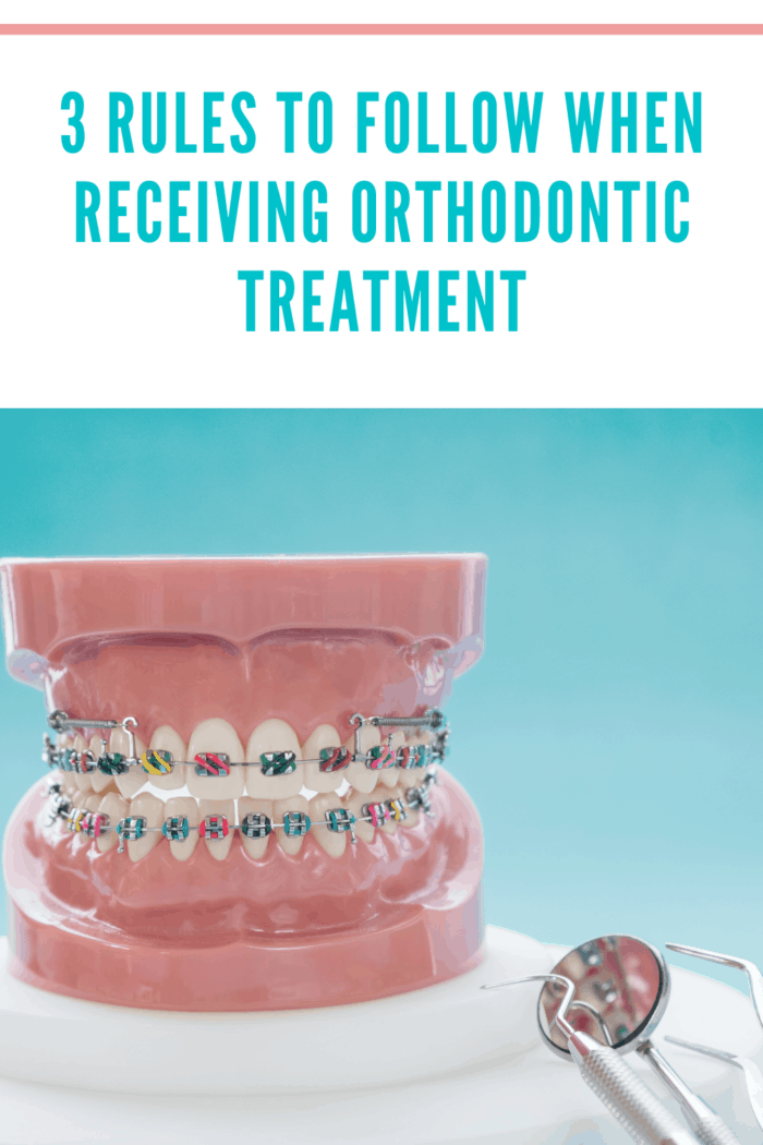 orthodontic model and dentist tool - demonstration teeth model of varities of orthodontic bracket or brace