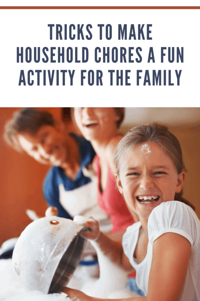 family making chores fun