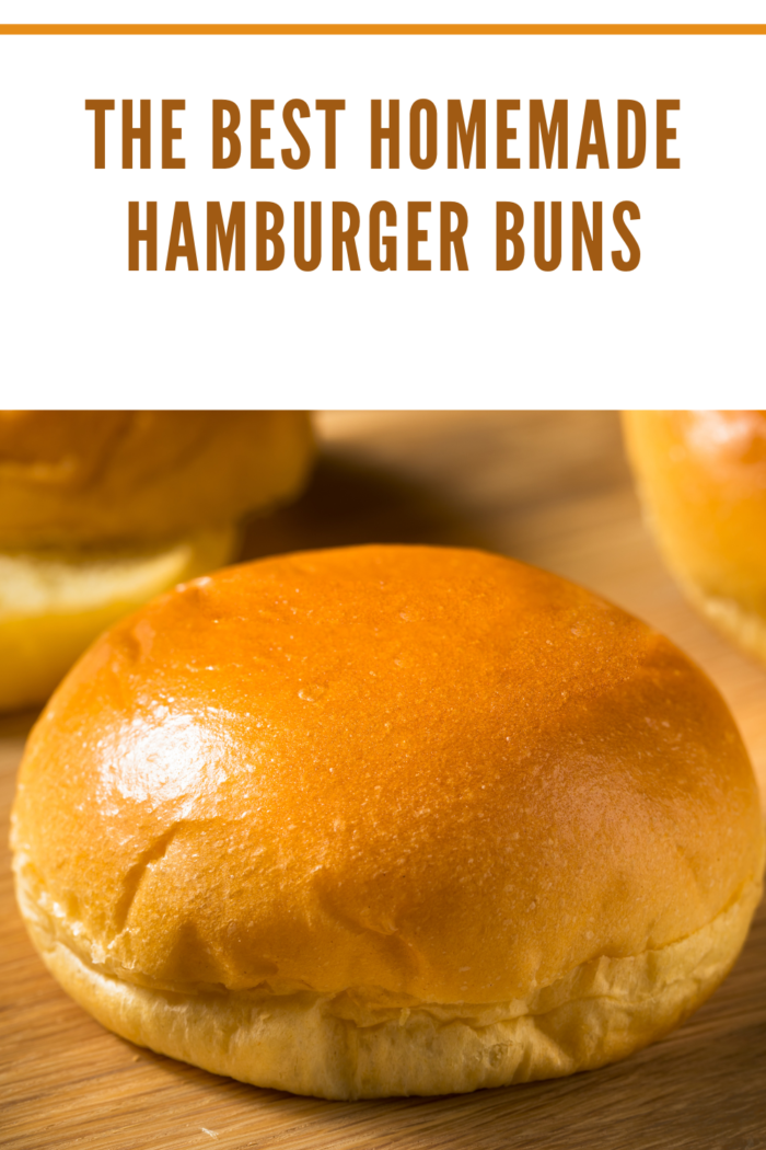 homemade hamburger bun close up
