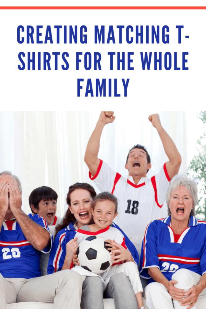 Sports Fans T-shirts Is the entire family full of sports fans? Maybe you all like participating in sports together. Why not demonstrate your athletic love by purchasing matching t-shirts for the whole family to wear to the next big game? A matching family t-shirt is a beautiful way to bring everyone together if you have a family pass to a sporting event.