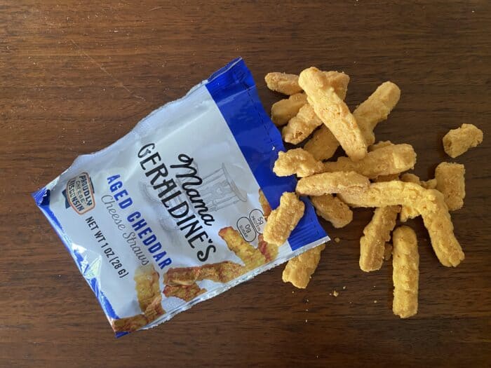 mama geraldine's cheese straws out of bag