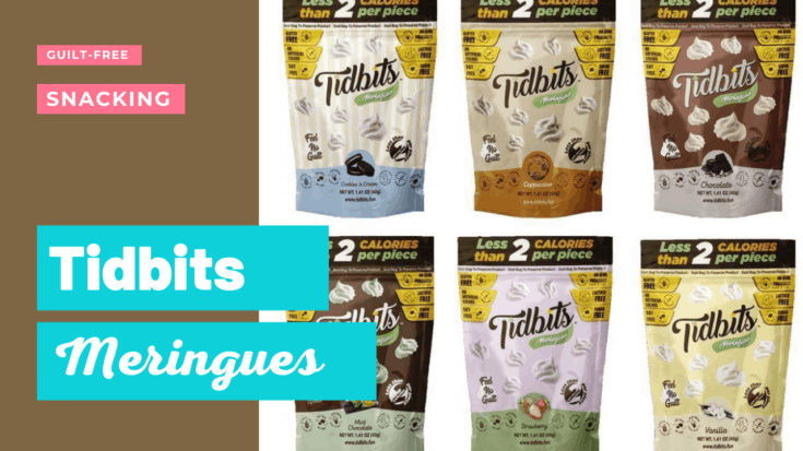 tidbits meringues come in a variety of flavors.