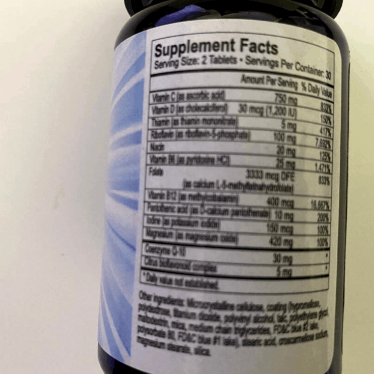 vous vitamin supplement facts