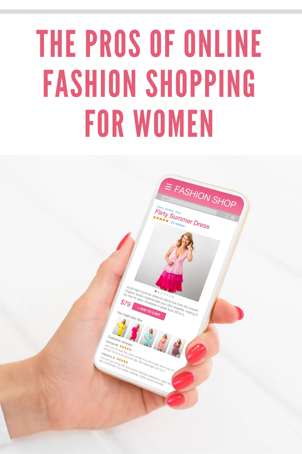 Woman Browsing Online Fashion Store on Her Phone
