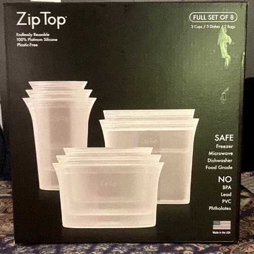 zip top containers in package