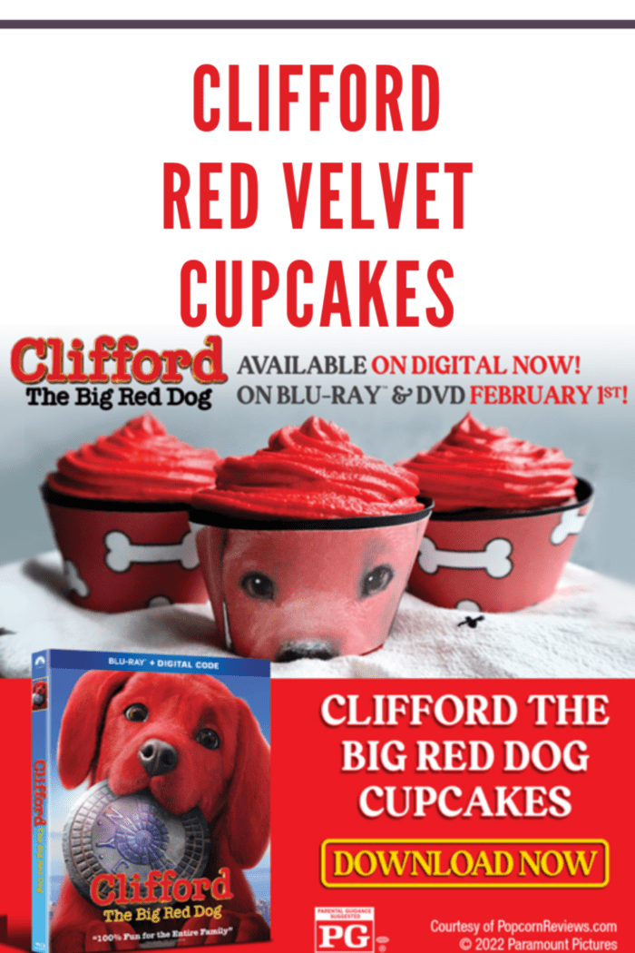 Clifford red velvet cupcakes