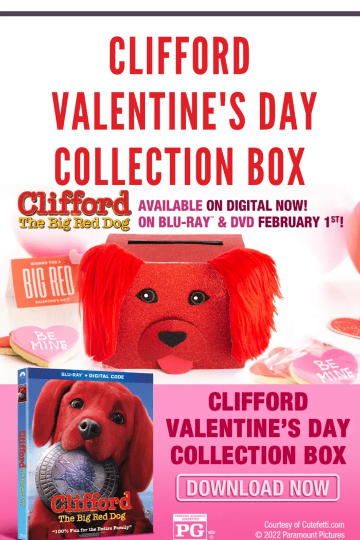 This Valentine's Day, create a PAWSitively adorable Valentine's Box inspired by Clifford! Find instructions here!