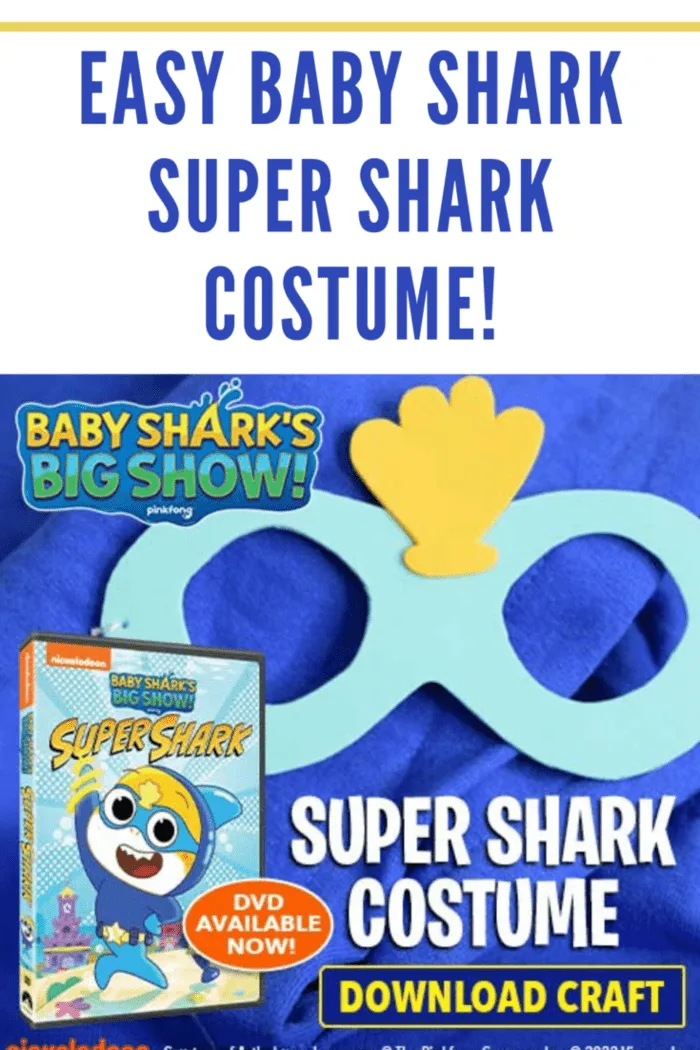 Kids will love creating and wearing this adorable shark costume craft. It's inspired by Baby Shark's Big Show! 