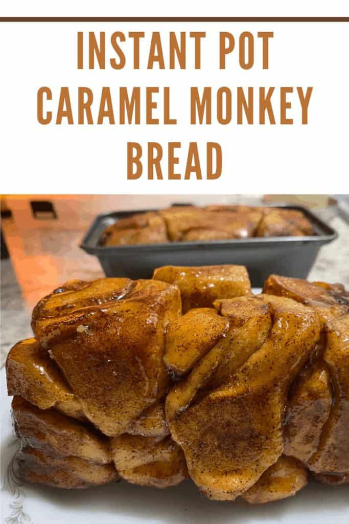 This Instant Pot Caramel Monkey Bread is delicious cinnamon bread balls rolled in cinnamon sugar, drizzled with an ooey gooey caramel sauce.