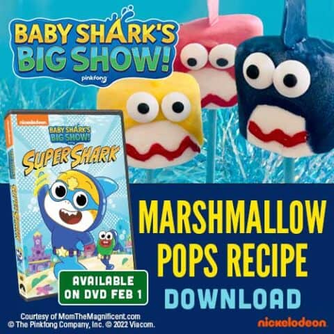 Baby Shark JAW-some Shark Marshmallow Treat Recipe