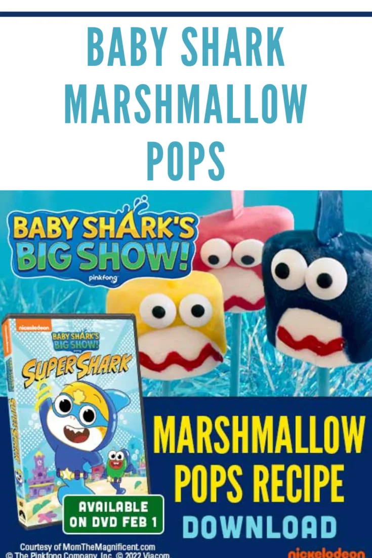 Celebrate the newest chapter of Baby Shark with shark marshmallow pops! An easy and fun activity with sweet rewards.