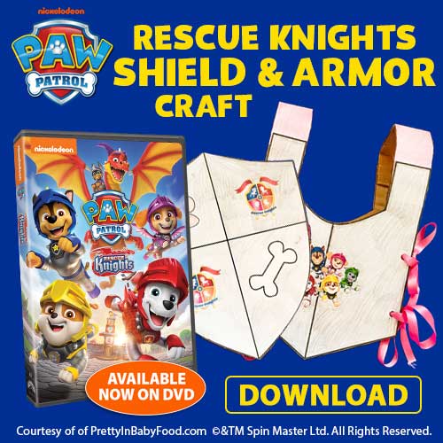Carry on the adventure with this great DIY, where kids make Rescue Knights Shield and Armor--ready for action.