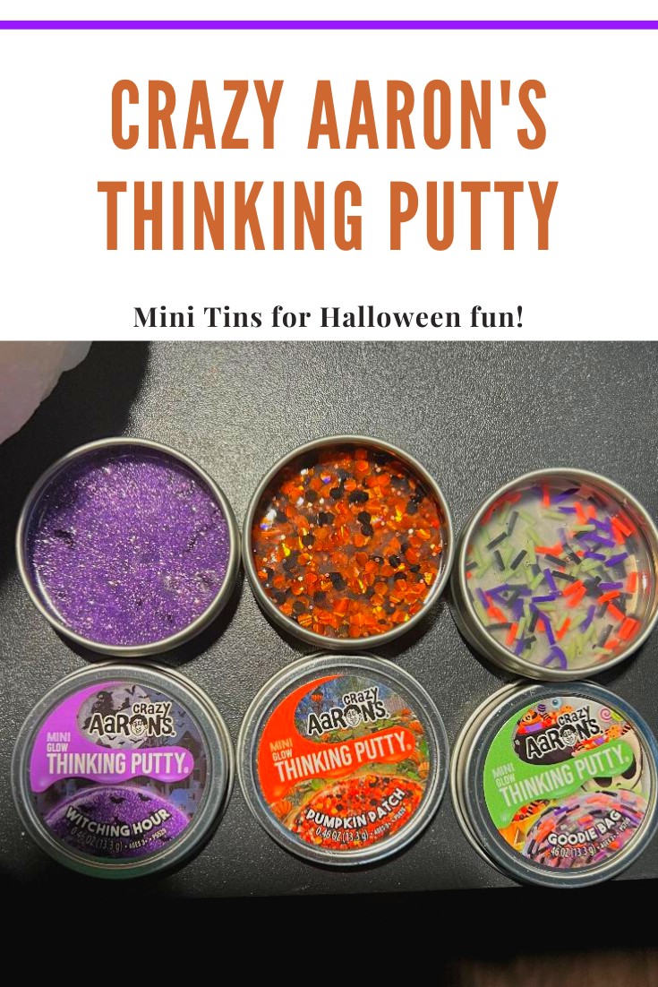 Crazy Aaron's Thinking Putty Mini Tins is the perfect favor for Halloween Parties and trick-or-treaters.