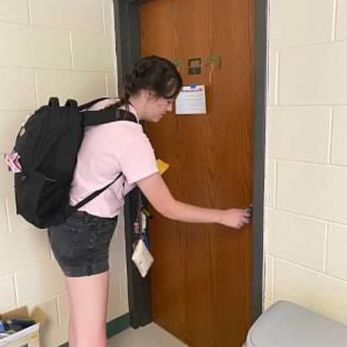 opening the door to the dorm room