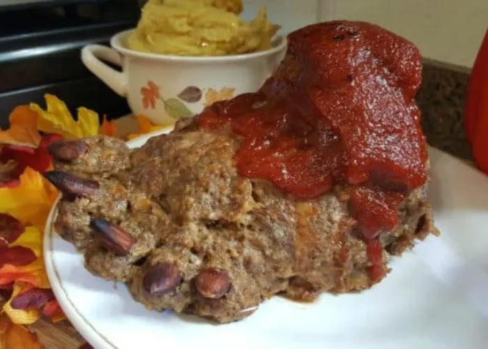 Side view of savory Instant Pot footloaf, perfectly cooked and ready to serve as a delicious comfort meal.