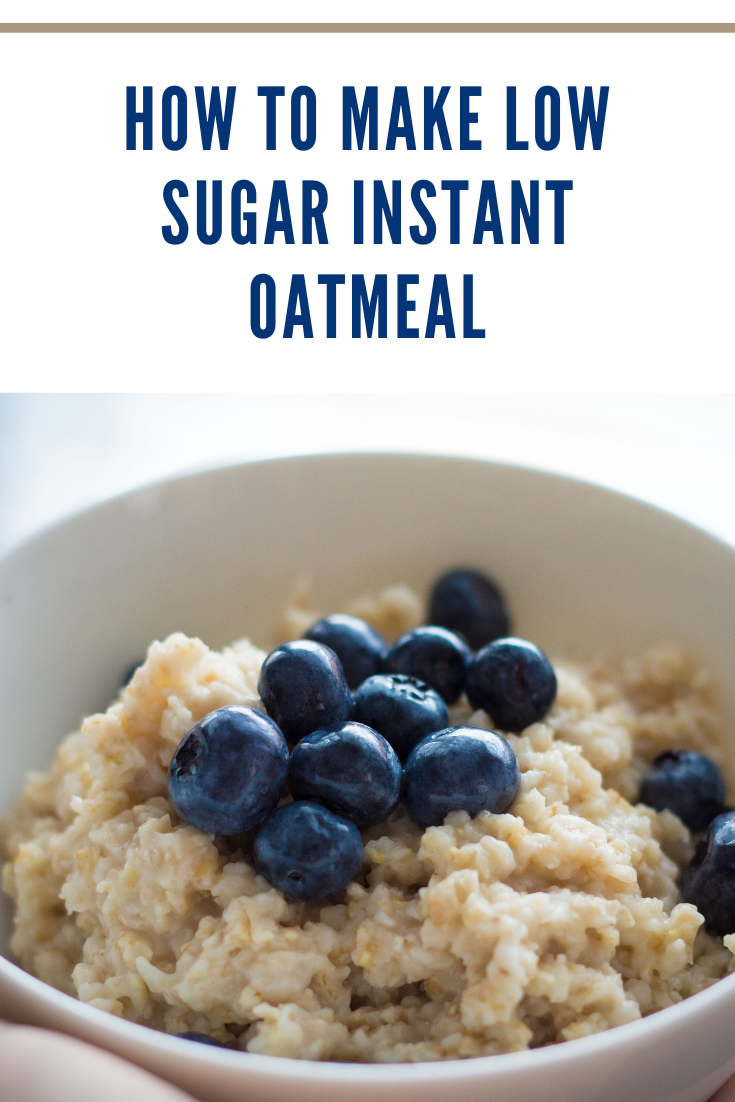 low sugar instant oatmeal with blueberries