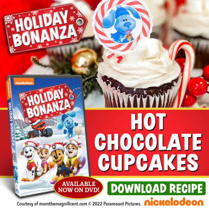 Make your holiday a family get-together by making these fun cupcakes! Check out this delicious recipe for some Hot Chocolate Cupcakes inspired by Nick Jr Holiday Bonanza