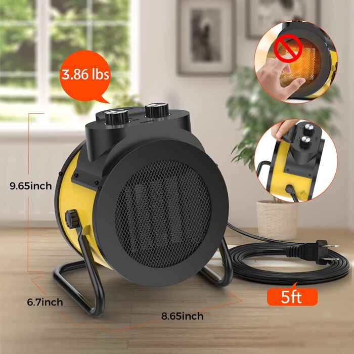 electric heater dimensions