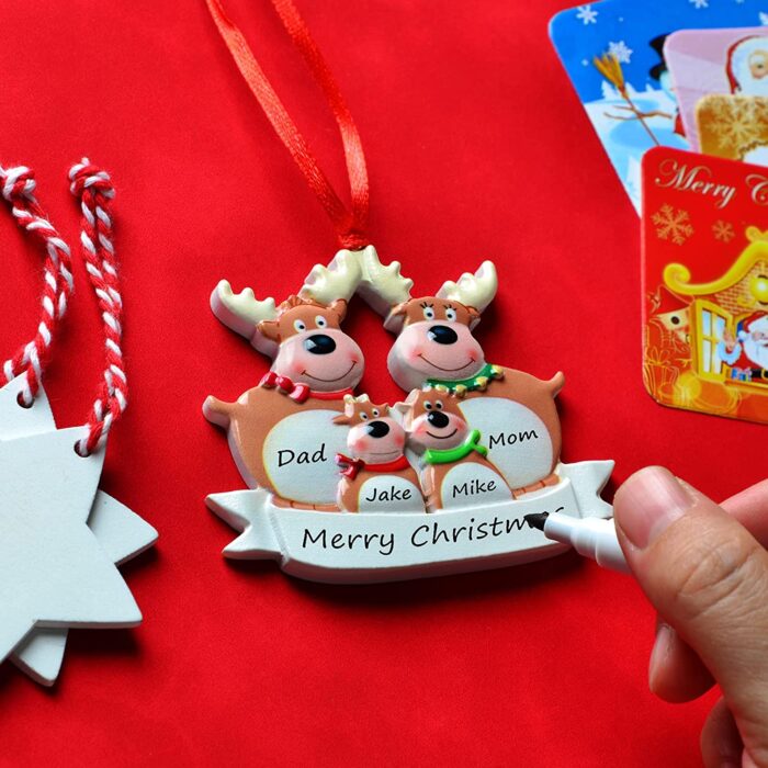 reindeer ornament with names