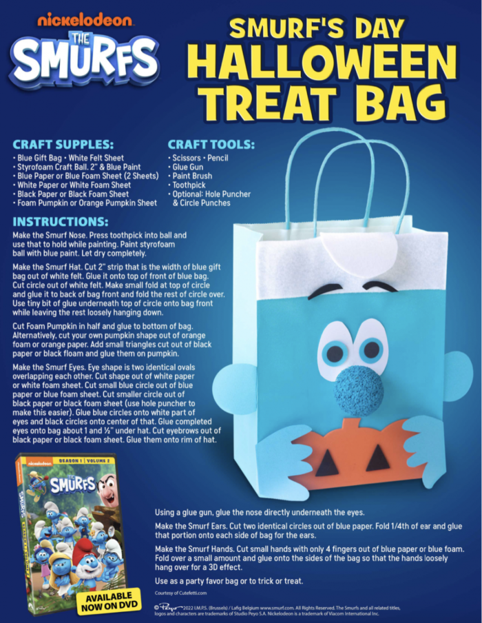 Check out this smurf-tastic Halloween Treat Bag inspired by The Smurfs: Season 1, Volume 2,