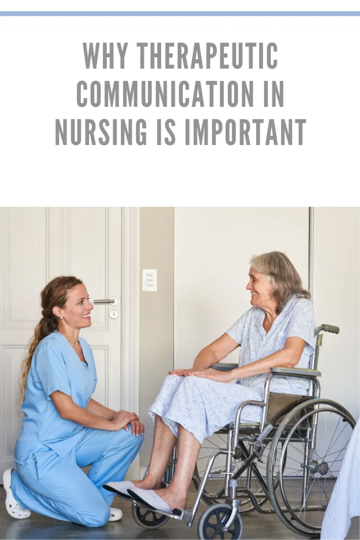 nurse talking to senior patient