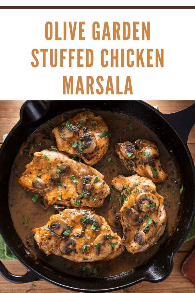 We've hacked the recipe for this copycat Olive Garden Stuffed Chicken Marsala easy recipe. 