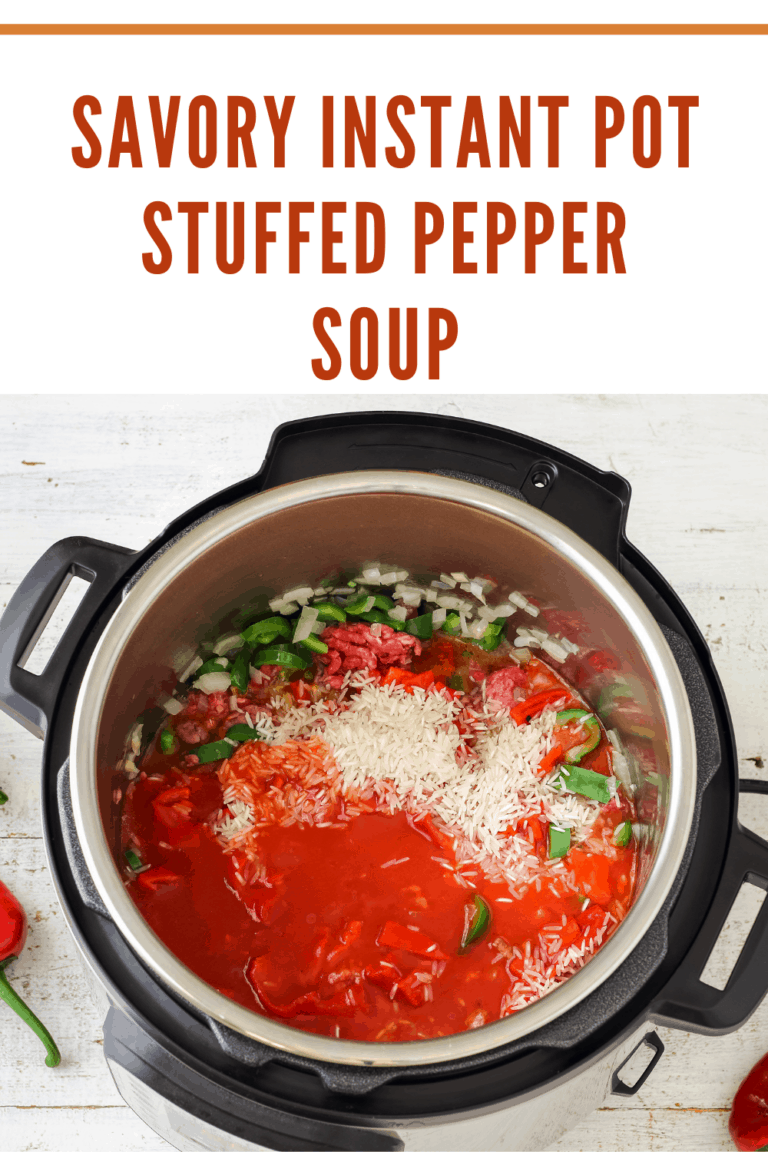 savory instant pot stuffed pepper soup