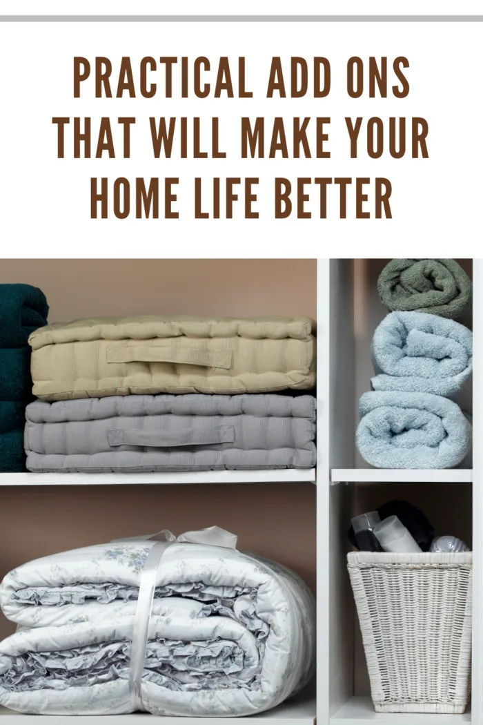 organized bathroom closet