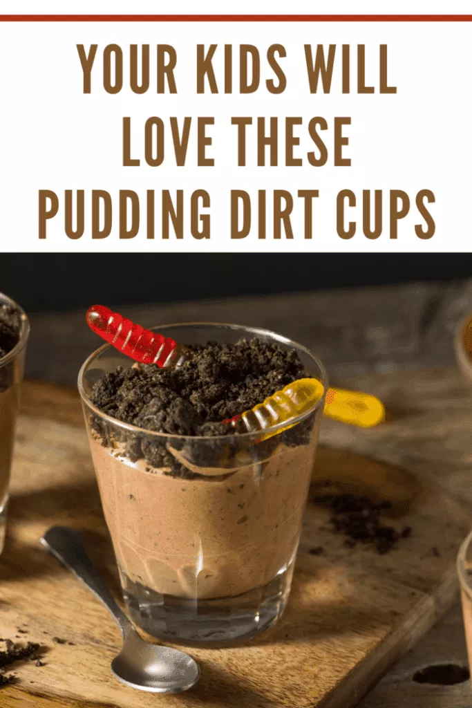 dirt cup pudding with spoon