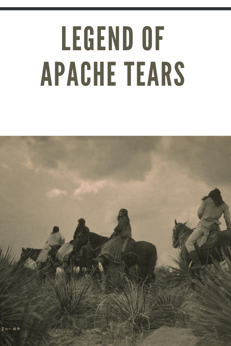 four apaches on horseback by edward curtis