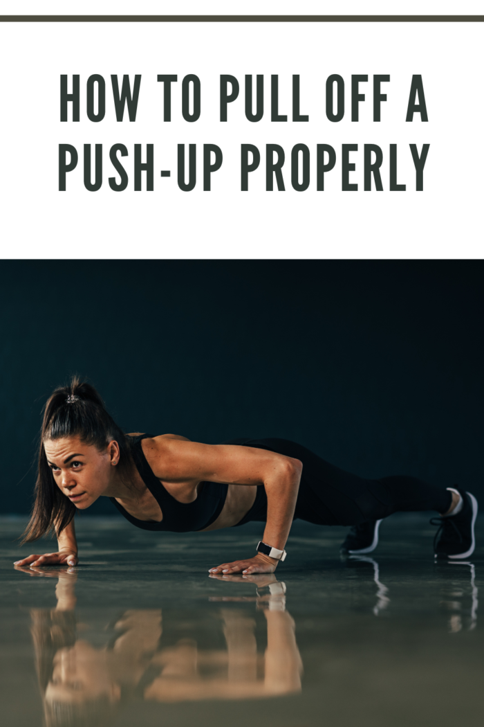 woman doing push up properly