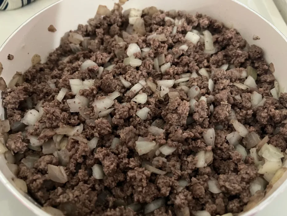 ground beef with onions