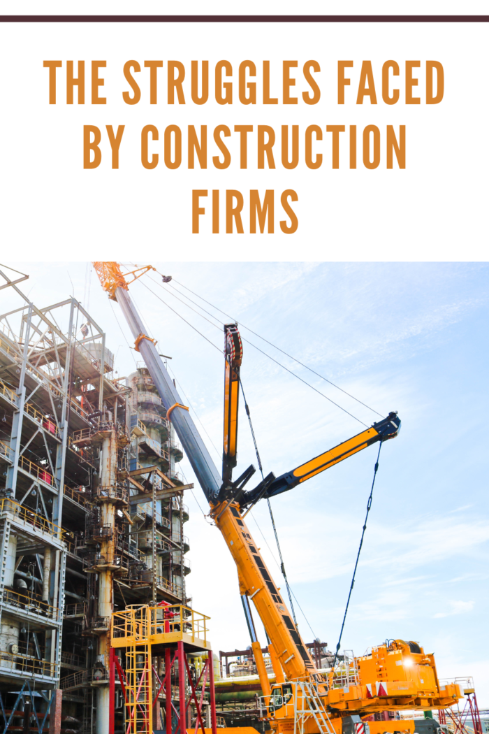 heavy crane on construction site