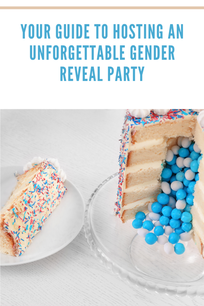 A cake for a gender reveal party