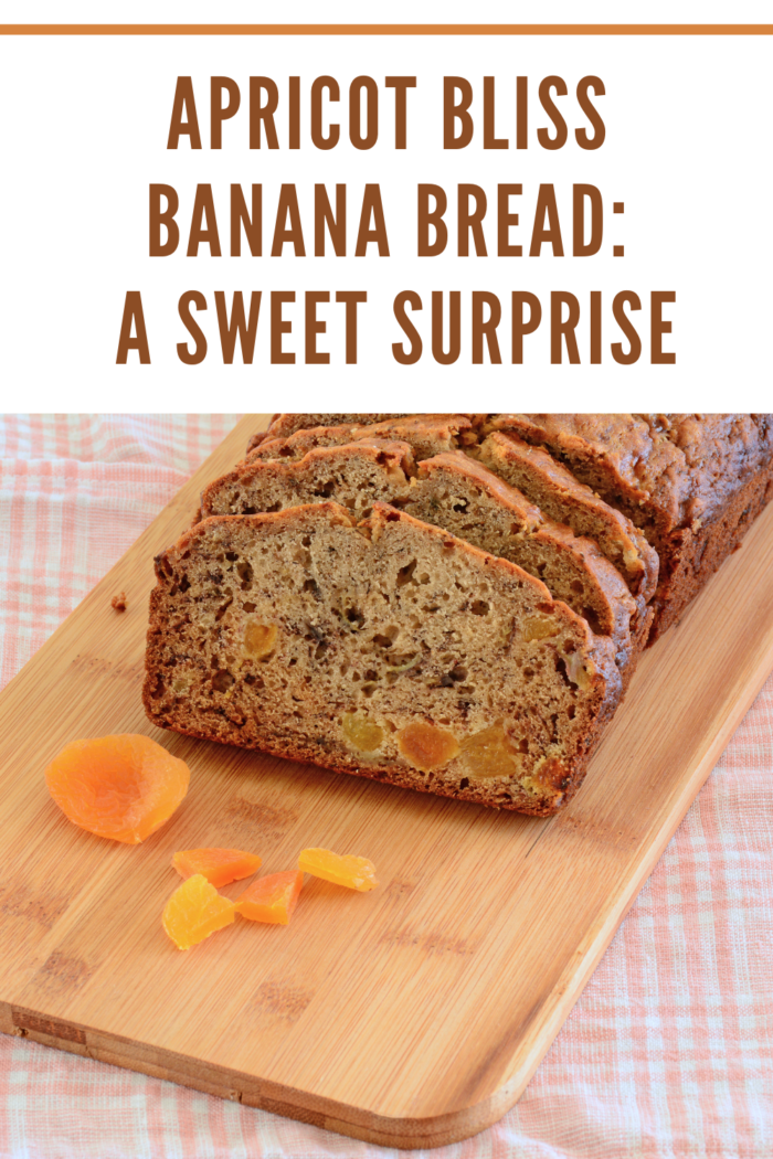 Banana bread with apricots