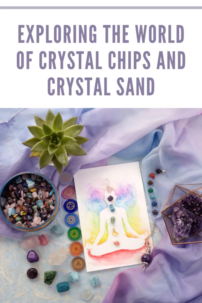 Natural crystals and pendulum on pastel silk background. Reiki background with card.