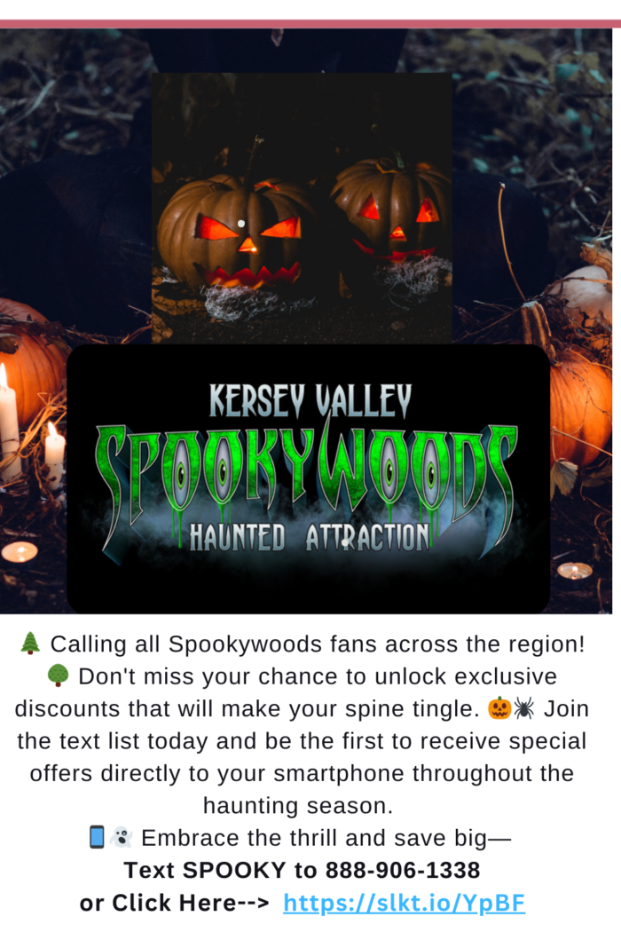 spookywoods text sign up