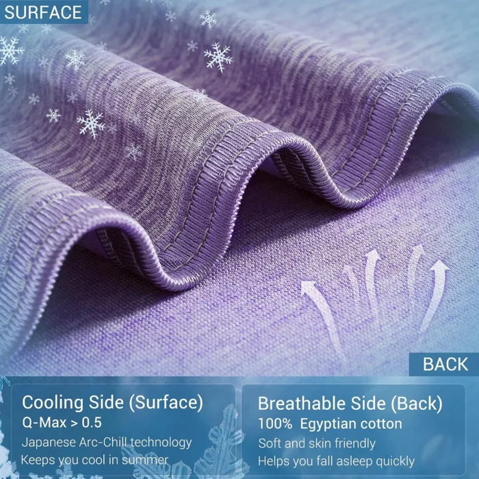 cooling side and breathable side
