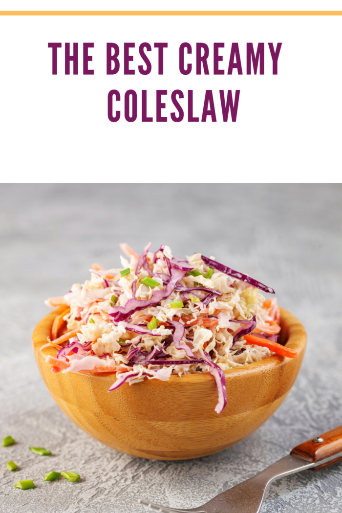 Fresh coleslaw salad