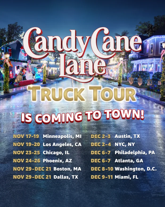 candy cane lane truck tour