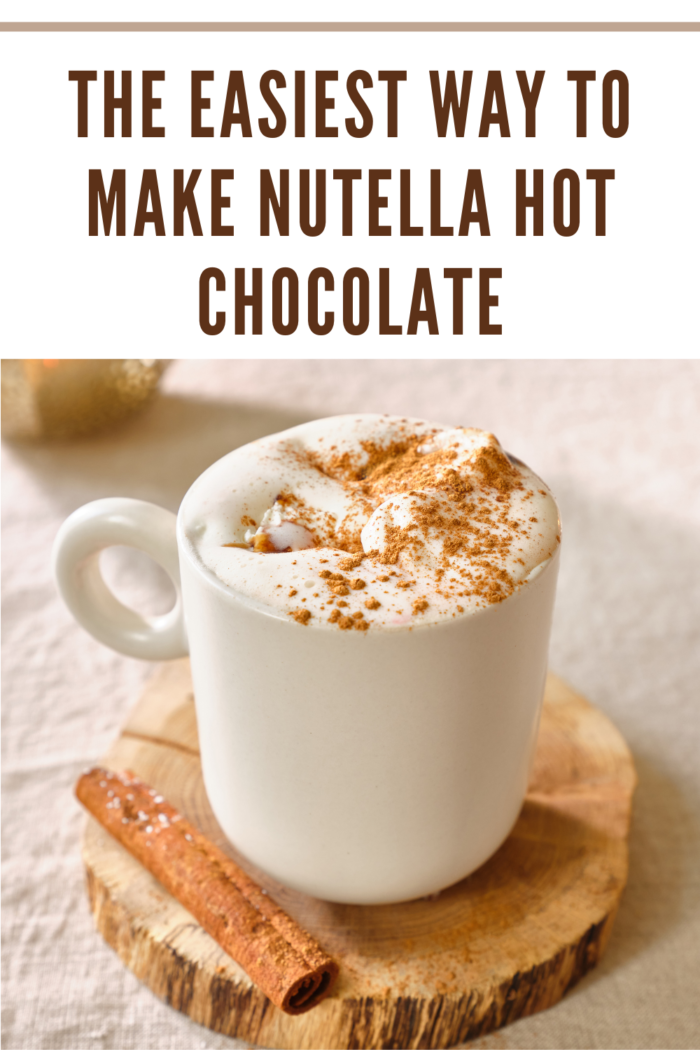 nutella hot chocolate with marshmallows