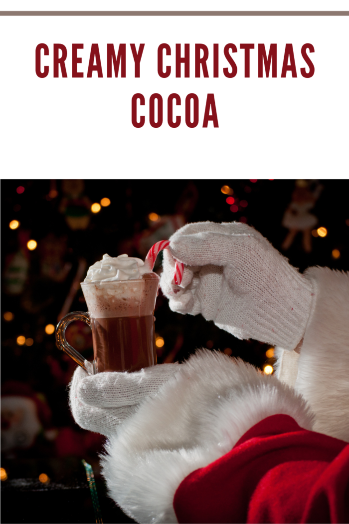 santa with cocoa