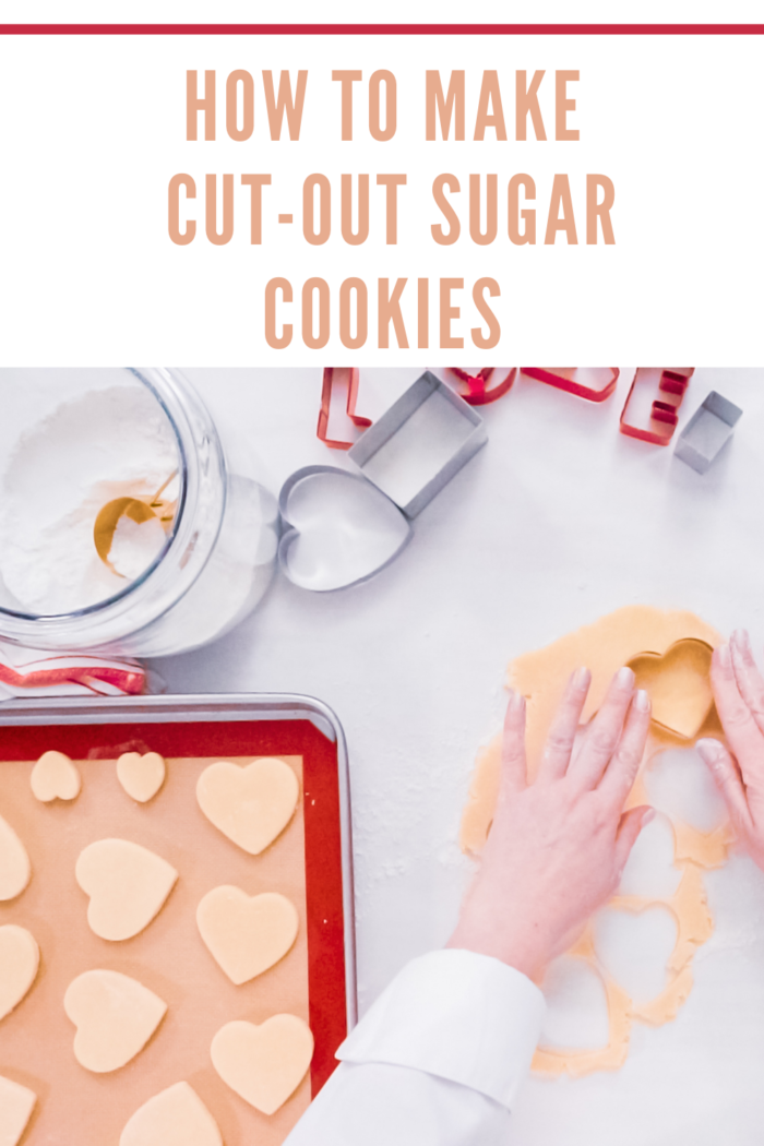 making cut out sugar cookies