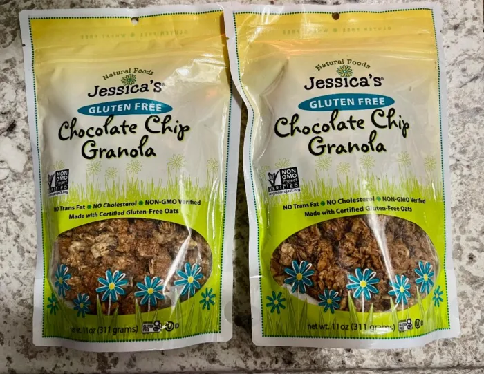 two bags of jessica's granola
