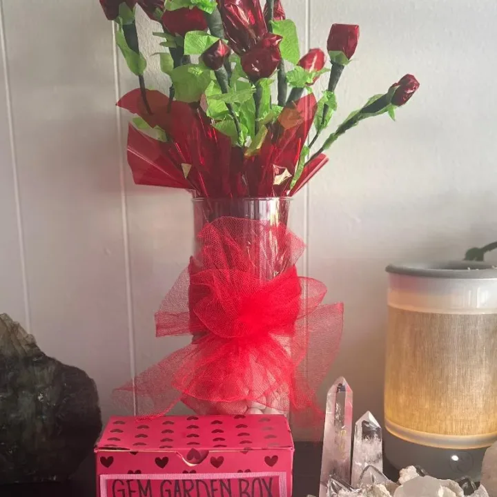 ransform moments into memories with our Crystal Rose Bouquet. Delicately crafted, it comes beautifully presented with a Gem Garden Box to identify the crystals.