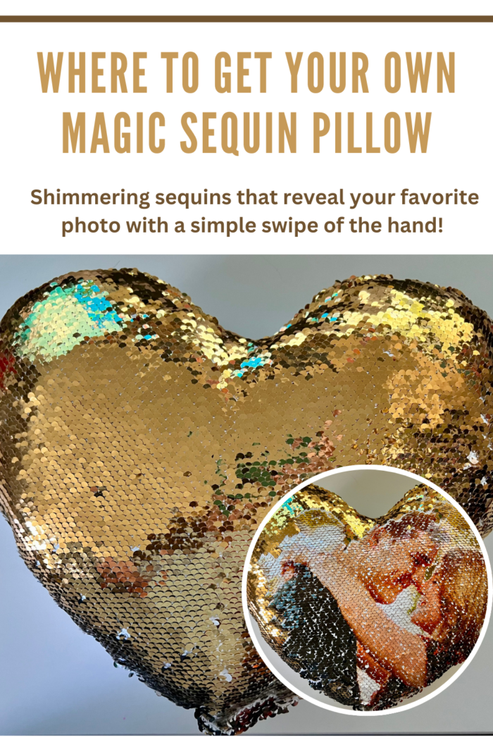 magic sequin pillow