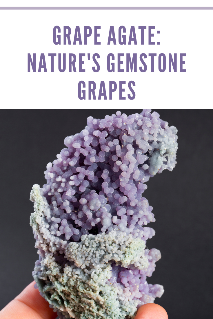 grape agate mineral specimen stone rock geology gem crystal
