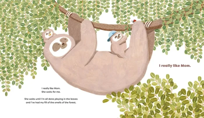 sloth with baby